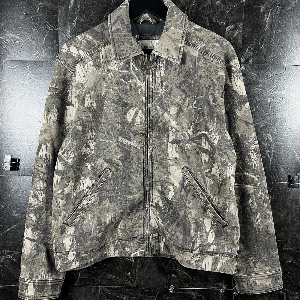 Hollister Men's Camo Workwear Harrington Jacket XS